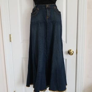 Denim Maxi Skirt